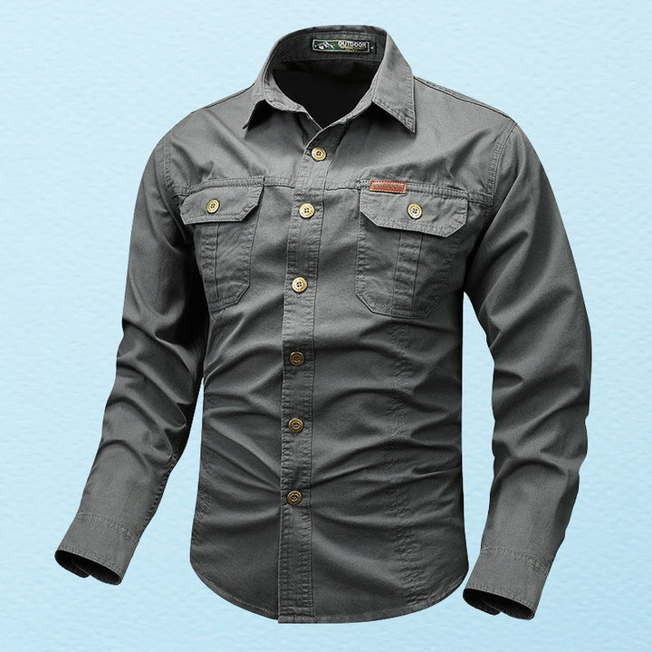 Theodor - Camisa De Manga Larga Con Bolsillo
