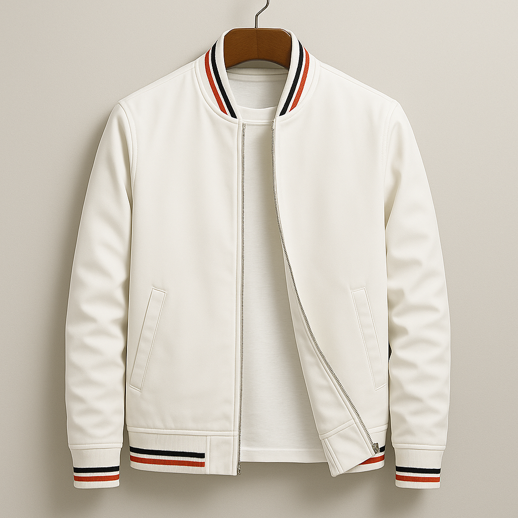 Gleb - Elegante Chaqueta Bomber Con Detalles De Rayas