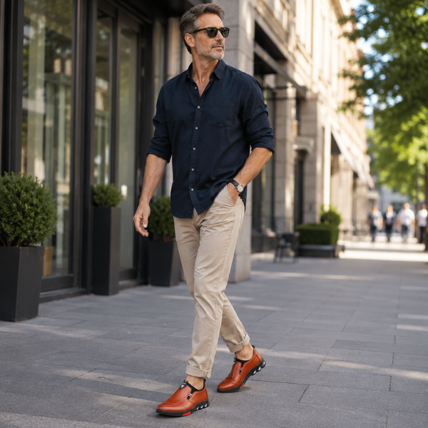 Einstan - Zapatos Elegantes con Suela Antideslizante
