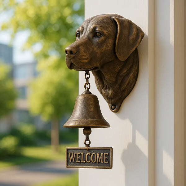 CharmBell -  Encantadora Campana con Forma de perro Para dar la Bienvenida