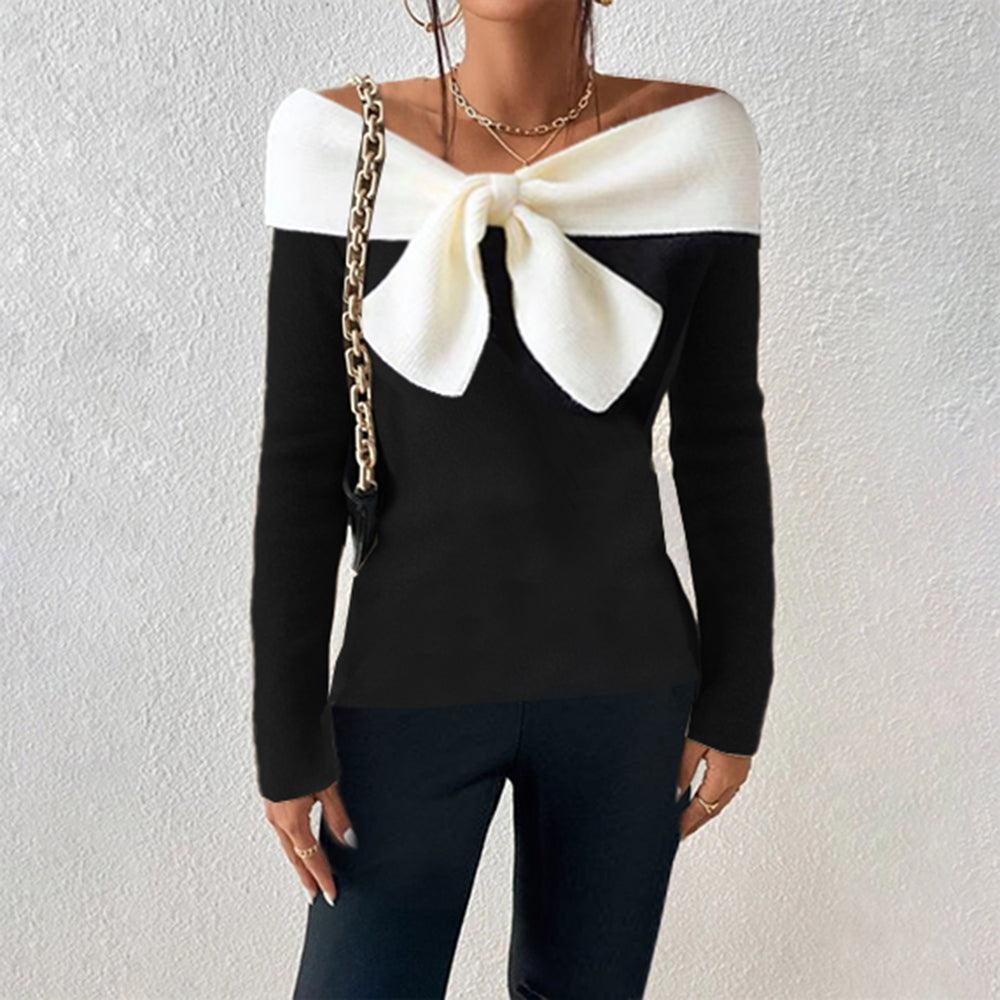 Connie - Elegante Jersey Con Cuello En V