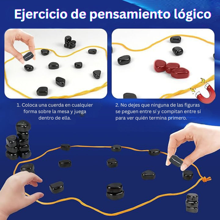 MindSpark - Juego De Ajedrez Magnético Divertido Juego De Estrategia Para Niños y Familias