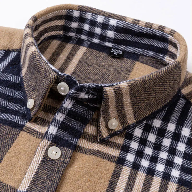 Hansamu - Elegante Camisa De Manga Larga Con Botones