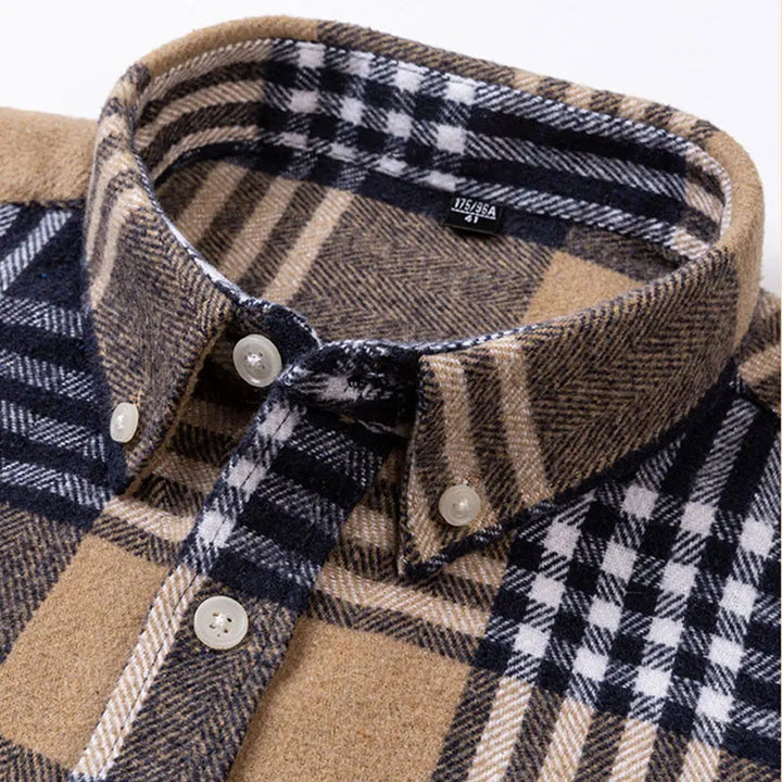Hansamu - Elegante Camisa De Manga Larga Con Botones