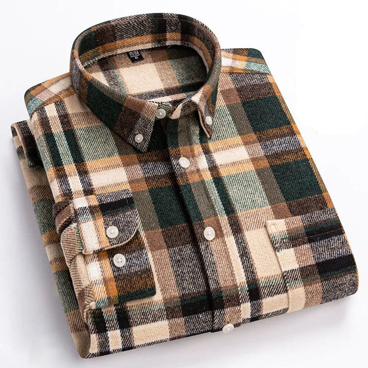 Hansamu - Elegante Camisa De Manga Larga Con Botones