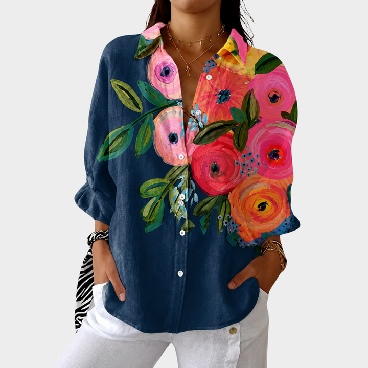 Liella - Blusa Ligera Con Estampado Colorido