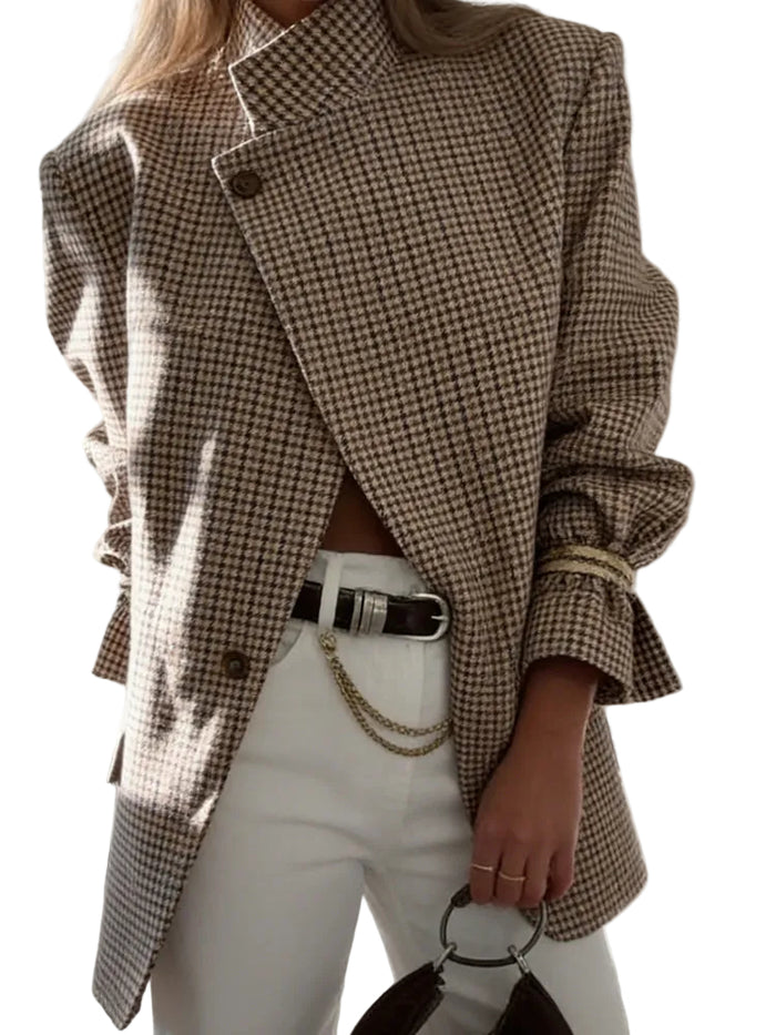 Clodagh - Blazer Estructurado De Cuadros Vintage