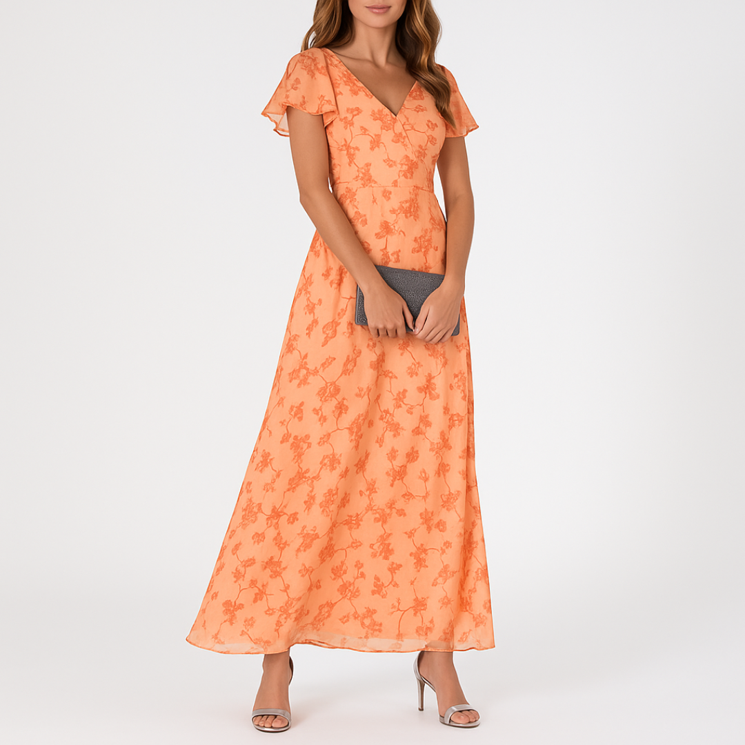 Danielle - Elegante Vestido Con Escote En V Que Cubre El Vientre