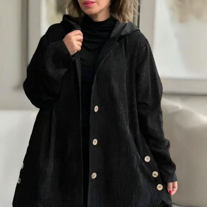 Daleny - Chaqueta Con Capucha Y Botones De Terciopelo