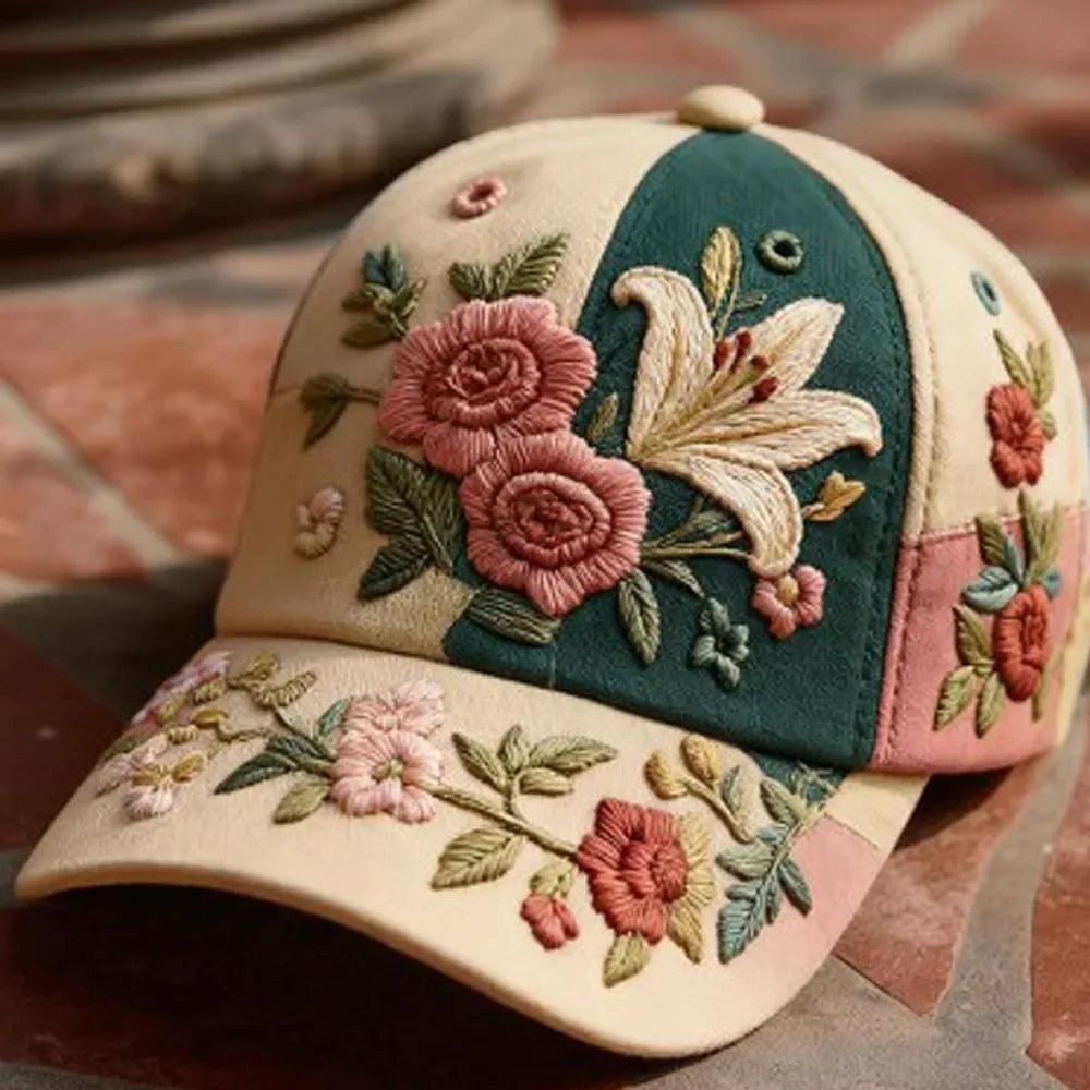 Virinia - Gorra Con Bordado Floral