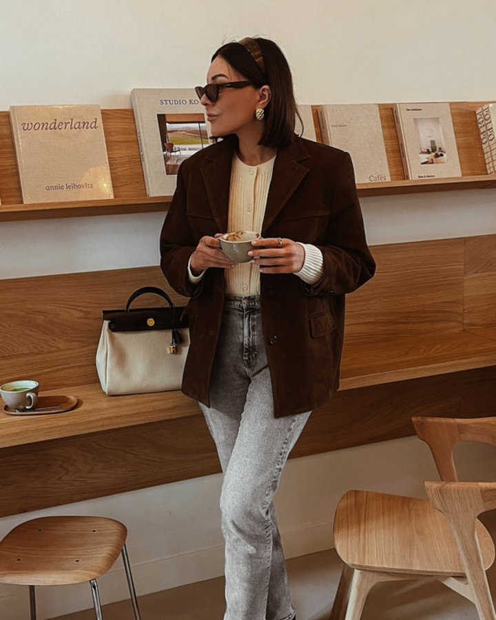 Eline - Chaqueta de Ante Para Primavera