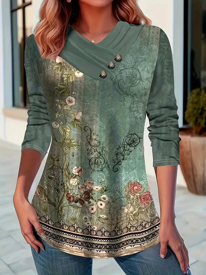 Dainora - Vestido Mini Estampado Tártaro De Estilo étnico