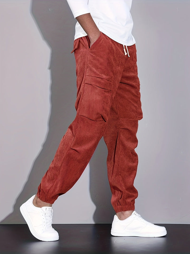 Blevin - Pantalones Carga Con Múltiples Bolsillos