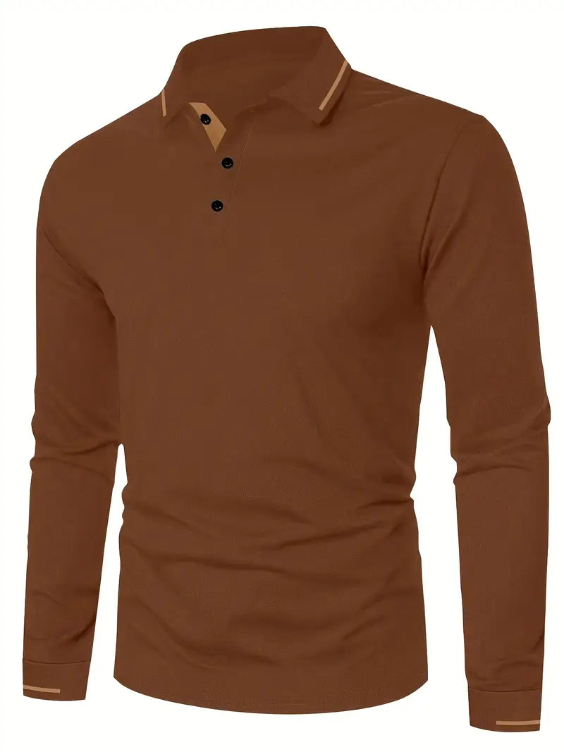 Karunaratne - Elegante Polo De Manga Larga