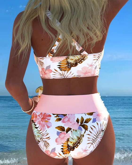 Killiane - Bikini Floral Con Contraste