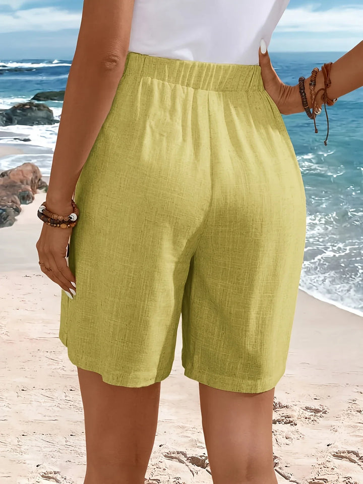 Fenella - Cómodos Pantalones Cortos Con Botones