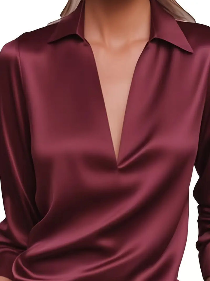 Nadene - Blusa Premium Con Cuello En V