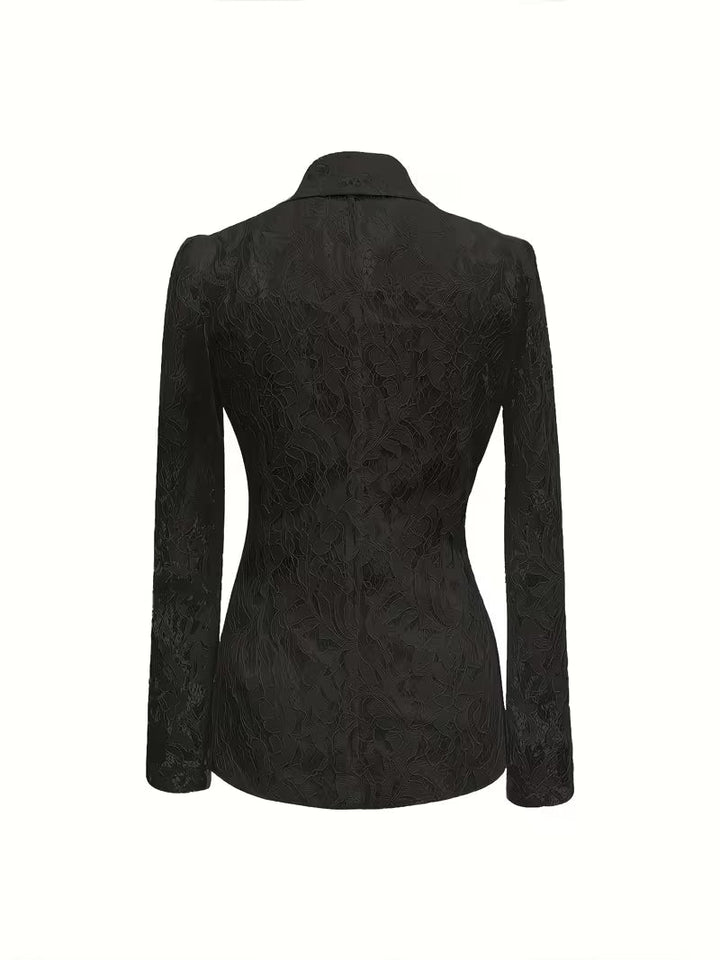 Kyliza - Blazer Floral De Primavera-Verano Con Forro