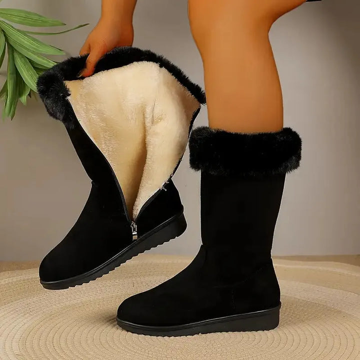 Neah - Botas Largas Y Cálidas Con Cremallera