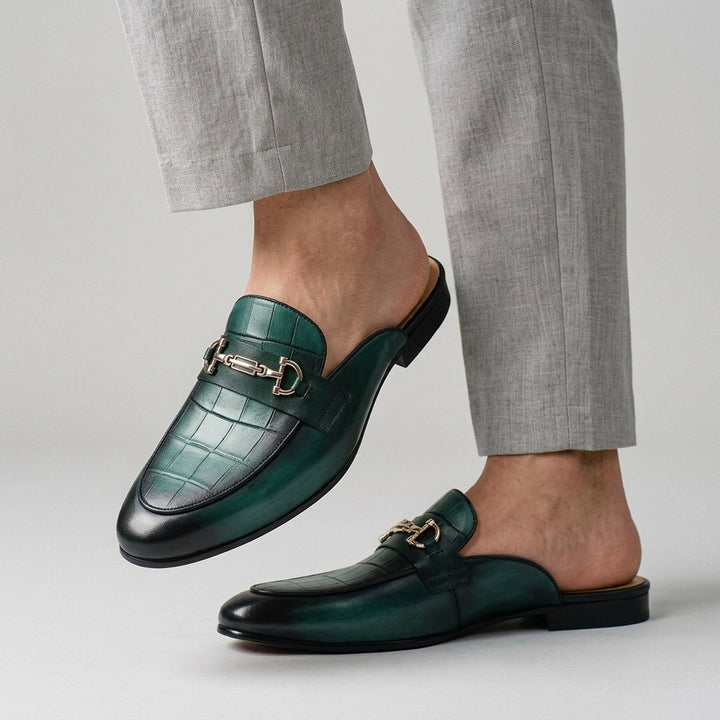 Idris - Zapatos De Cuero Sin Talón