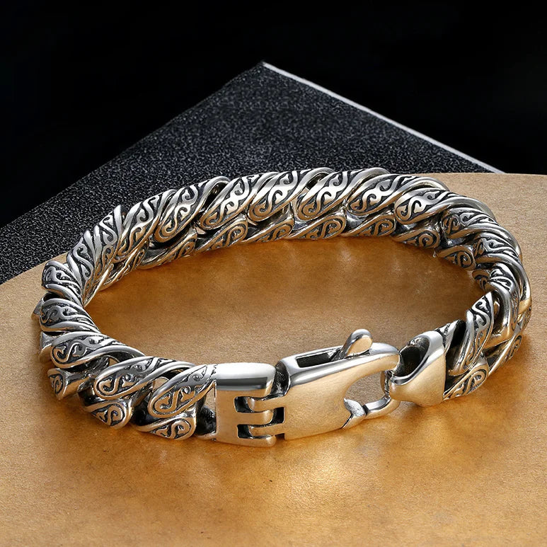 MotifLuxe - Pulsera de plata con Cierre Arabesco