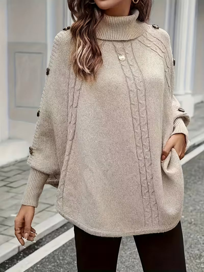 Lolana - Jersey De Cuello Alto Con Estilo Retorcido
