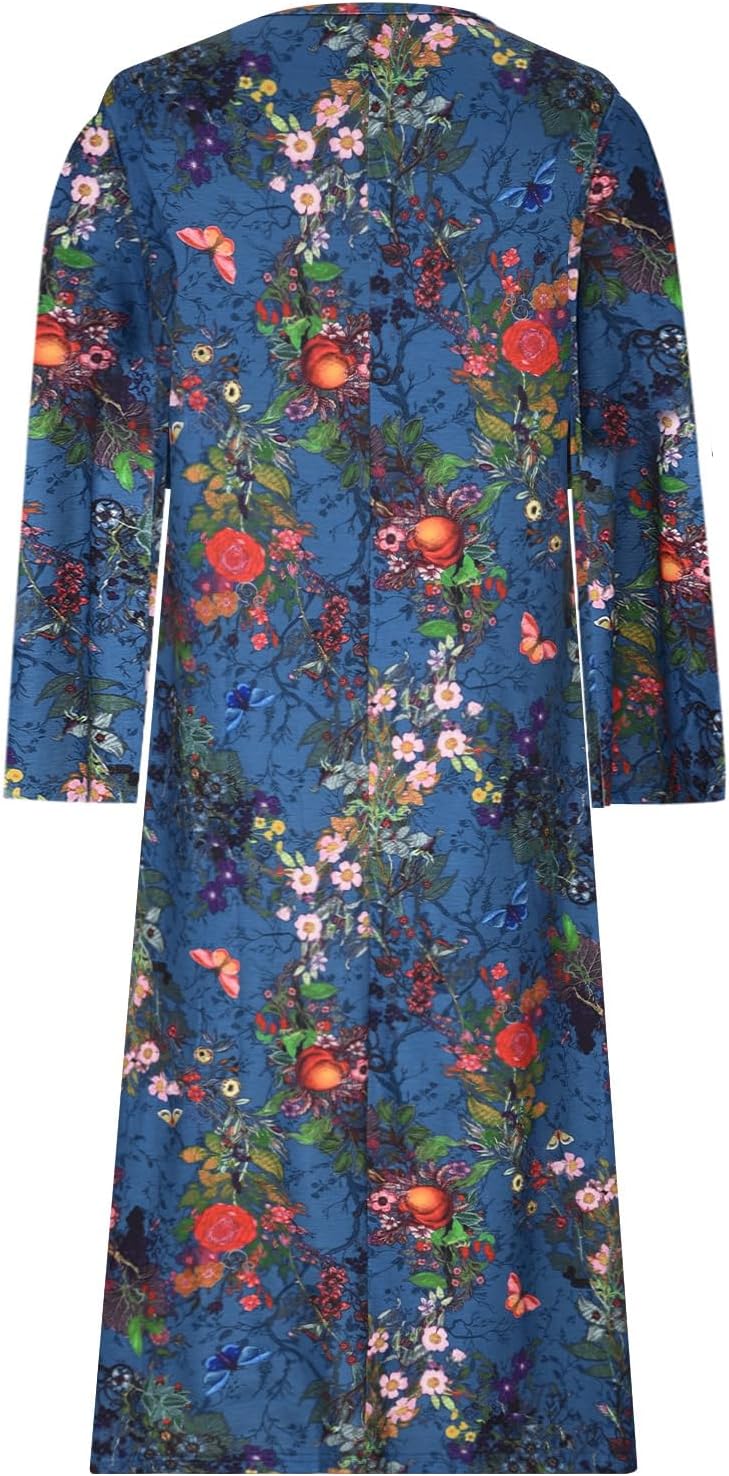 Kylie - Vestido Largo Con Estampado De Mariposas