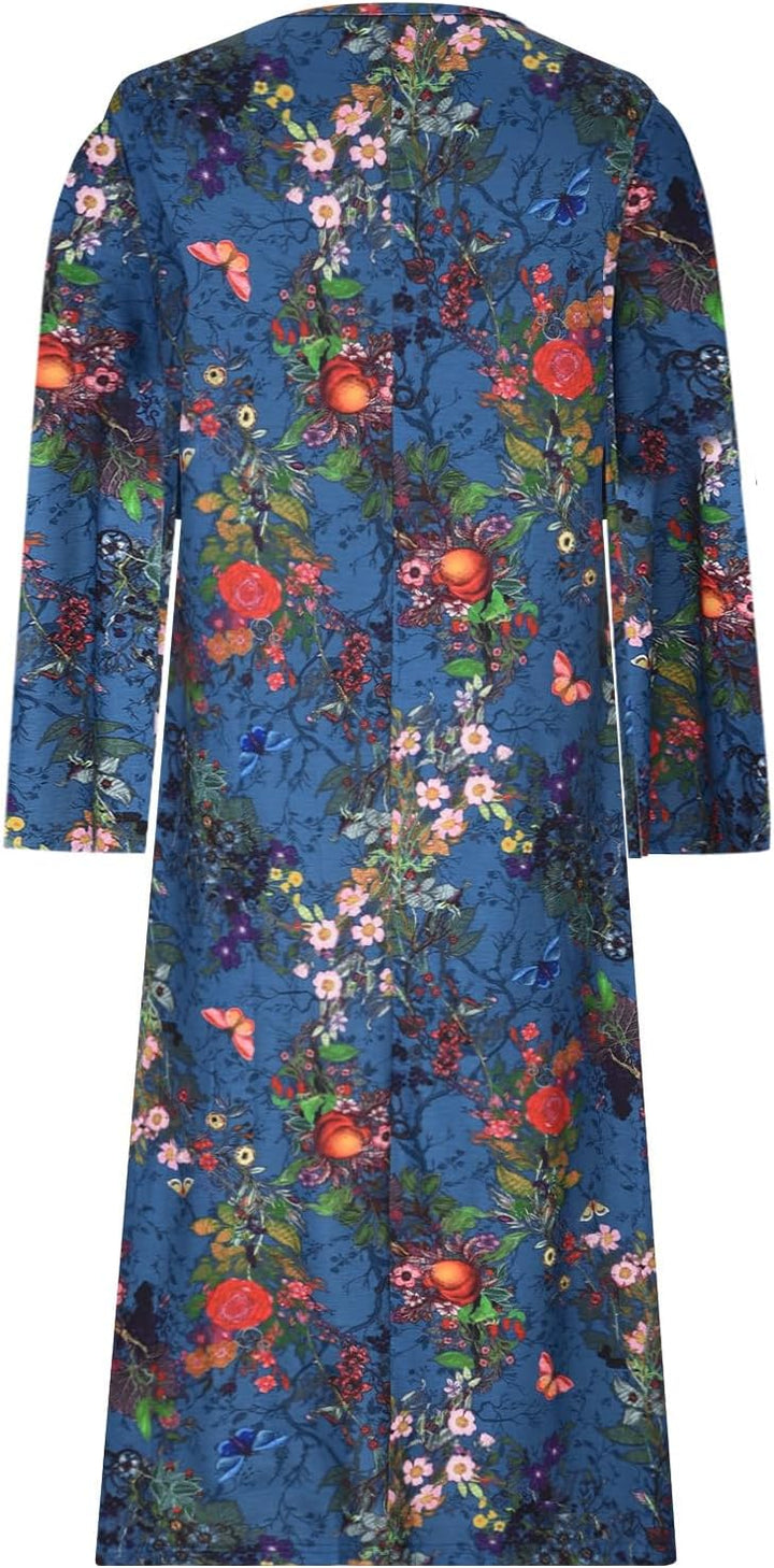 Kylie - Vestido Largo Con Estampado De Mariposas