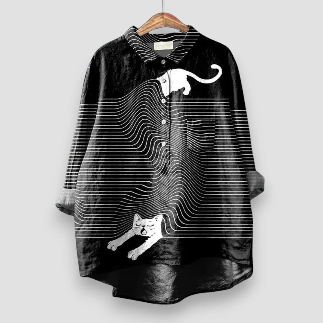 Skaiste - Blusa Exclusiva Con Estampado De Perros
