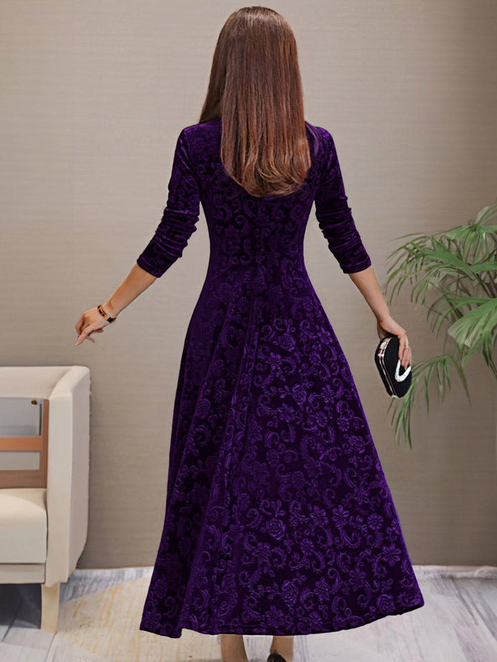 Eluned - Elegante Vestido De Fiesta De Terciopelo