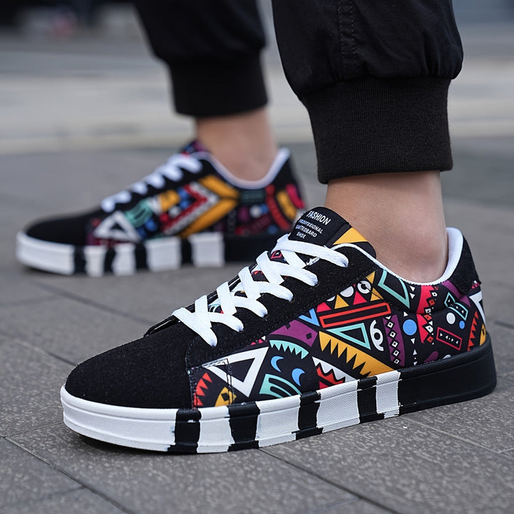 Nalson - Zapatillas Con Cordones y Estampado Geométrico