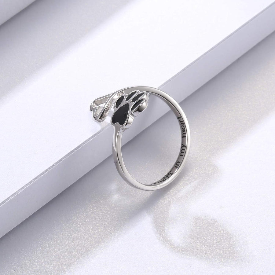 HeartPa - Anillo Hecho a Mano con Huella y Corazón
