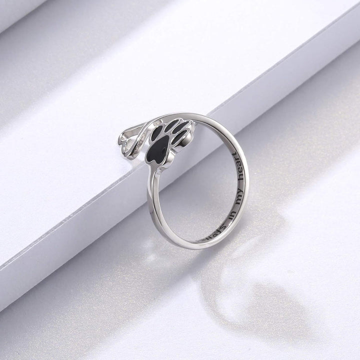 HeartPa - Anillo Hecho a Mano con Huella y Corazón