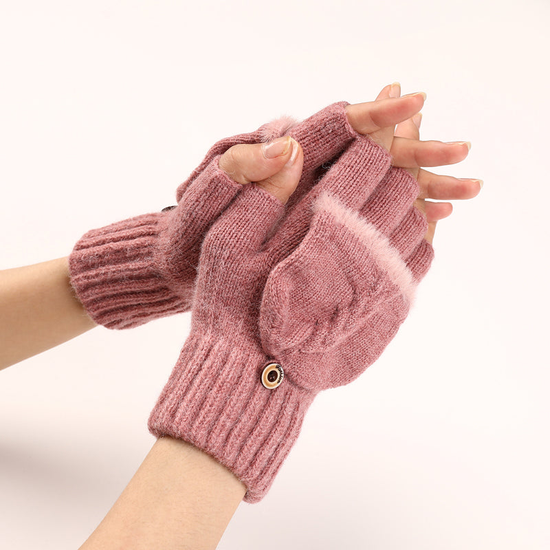 GloveGleam - Guantes Sin Dedos De Punto