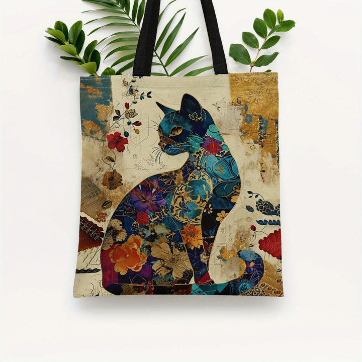 Feline - Bolso Tote Grande con Estampado Felino