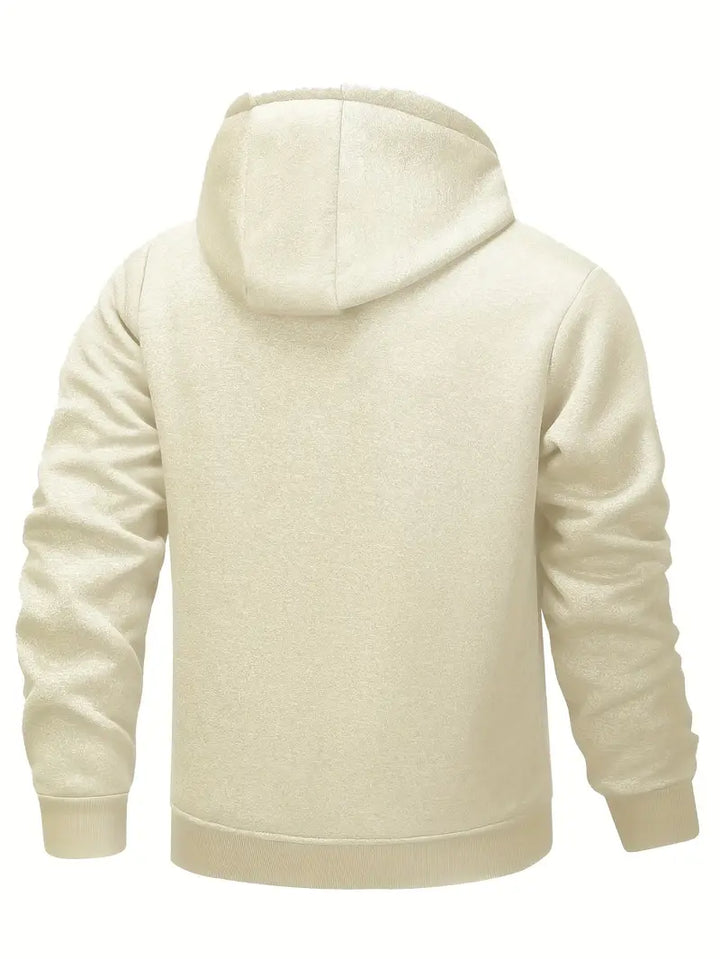 Helge - Sudadera Con Capucha y Cremallera De Manga Larga Informal