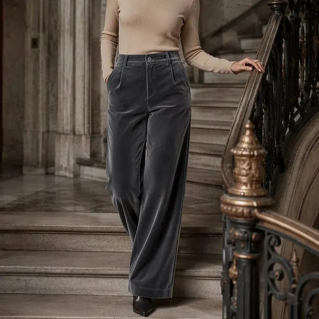 Jana - Pantalón De Pierna Ancha Y Cintura Alta