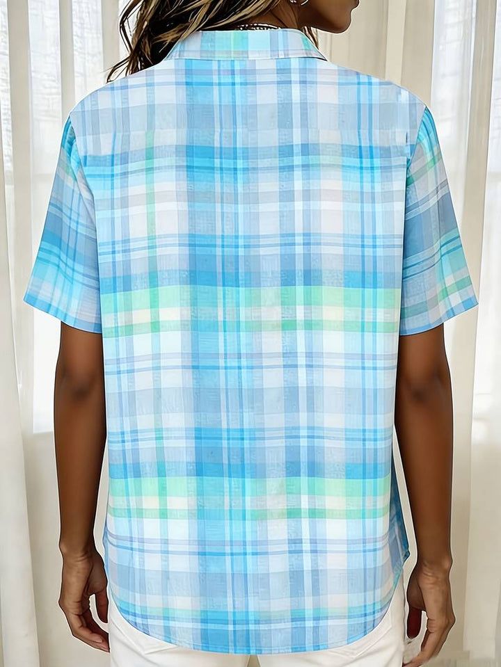 Endrita - Camisa Informal De Manga Corta Con Botones