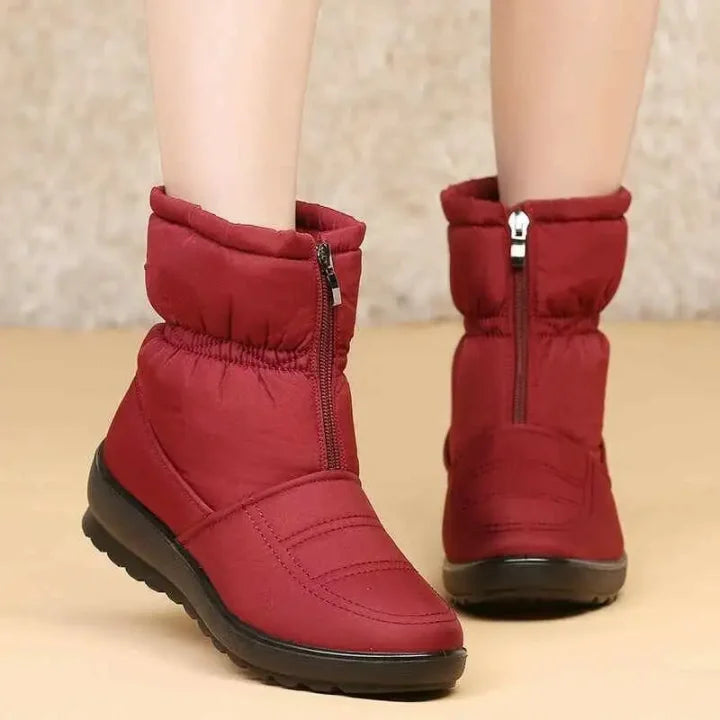 Afonia - Botas De Nieve Resistentes Al Agua Con Cremallera