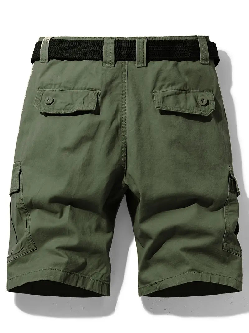 Mauro - Elegantes Pantalones Cortos Con Multibolsillos