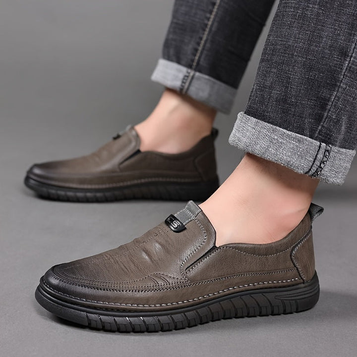 Faran - Zapatos Sin Cordones Con Costuras y Suelas Texturizadas