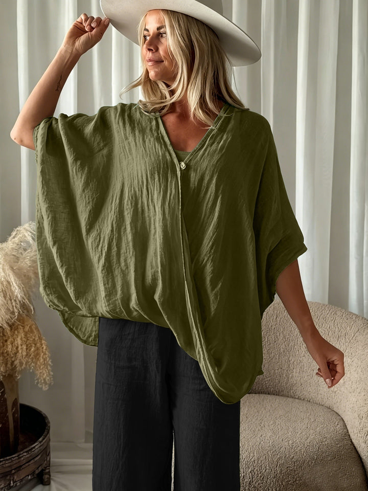 Winnie - Blusa De Estilo Bohemio Con Mangas Holgadas