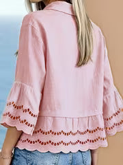 Solenn - Elegante Blusa Con Botones