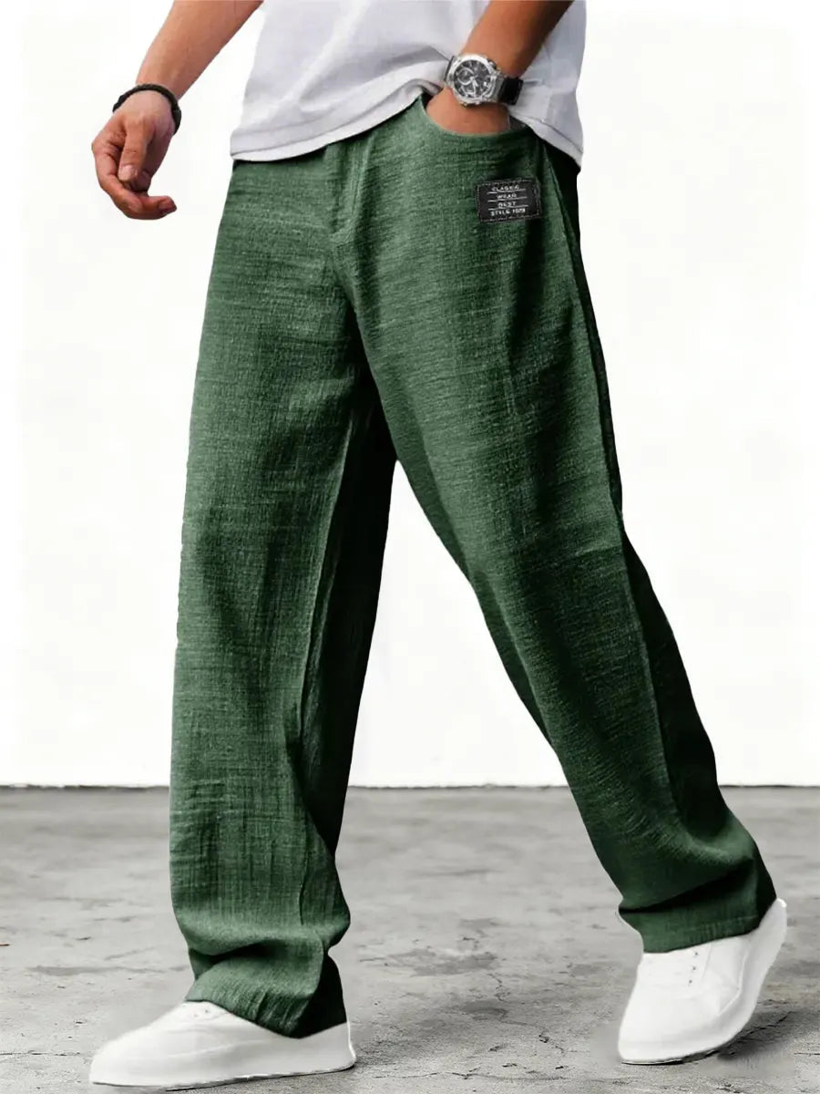 Lushan - Pantalón Holgado de Lino