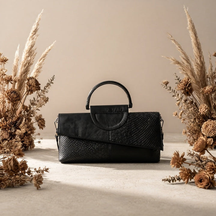 Geetika - Bolso Retro De Cocodrilo Con Cremallera