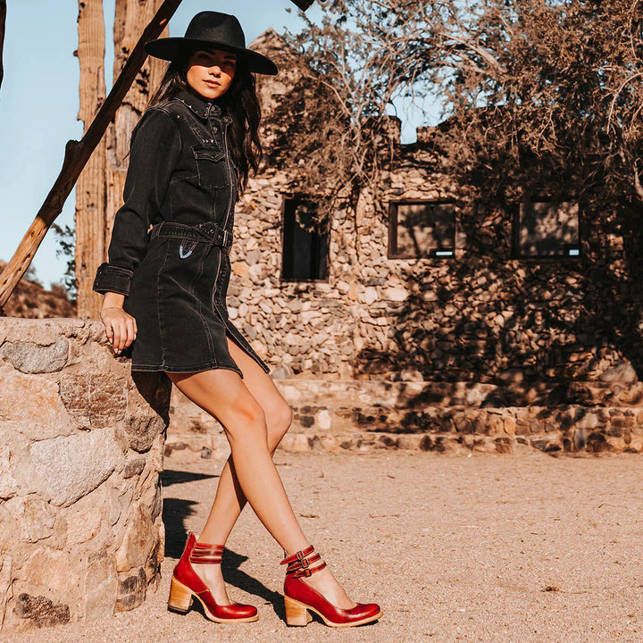 Steffie - Tacones Altos De Madera