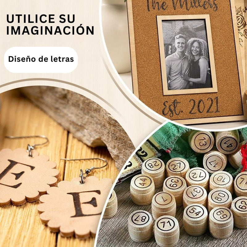 BurnCraft - DIY Madera Quemando y Juego de Trinchar