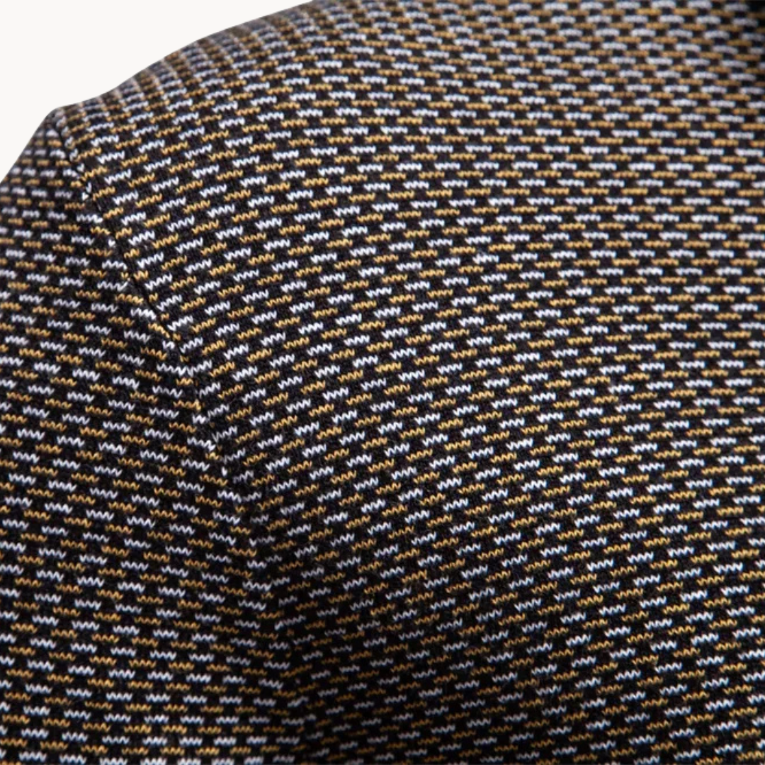Limman - Jersey De Punto Jacquard Con Media Cremallera