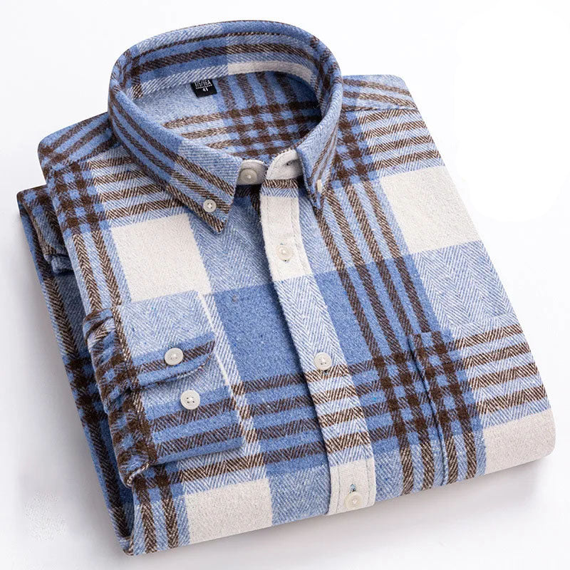 Hansamu - Elegante Camisa De Manga Larga Con Botones