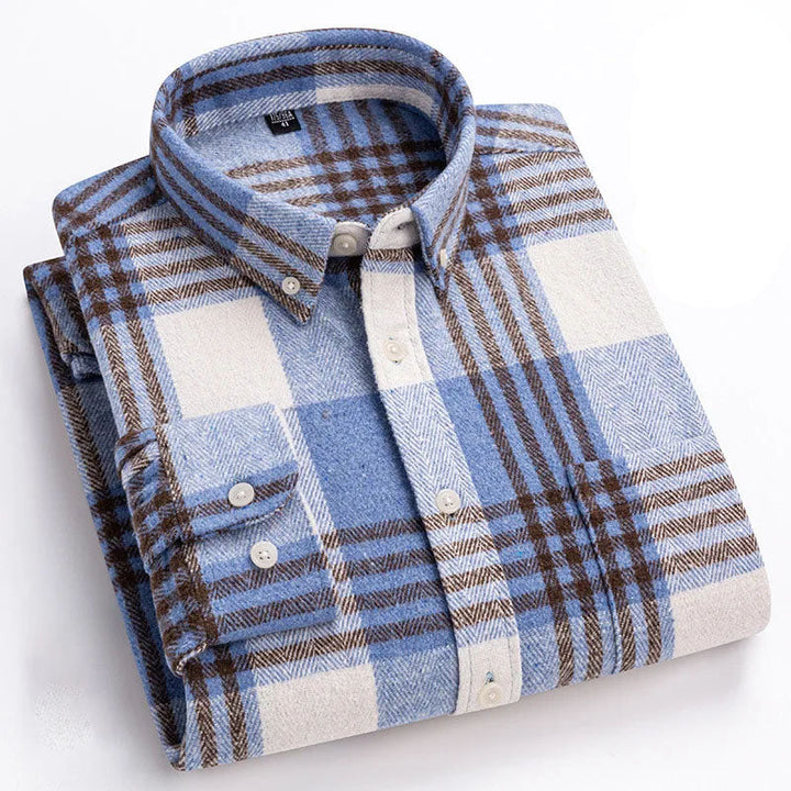 Hansamu - Elegante Camisa De Manga Larga Con Botones